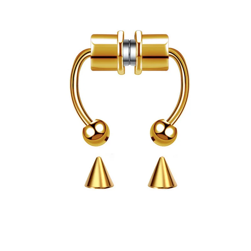 Magnet Nose Ring-Gold