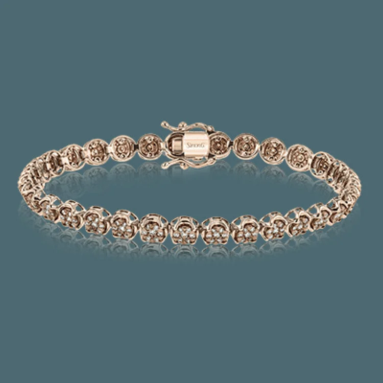 Women’s tennis bracelets-Simple yet dramatic, this white gold bracelet catches eyes with its 1.51 ctw of white diamonds