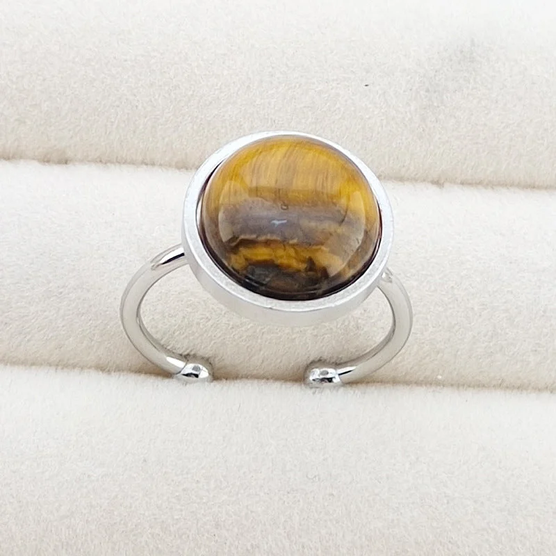 12mm round-Yellow Tiger's Eye